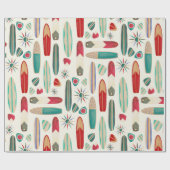 Surfen omhoog in de jaren vijftig cadeaupapier (Vlak)