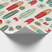 Surfen omhoog in de jaren vijftig cadeaupapier (Hoek)