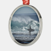 Surfen omhoog metalen ornament (Links)
