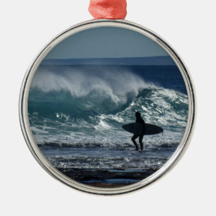 Surfen omhoog metalen ornament