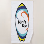 Surfen omhoog strandlaken (Voorkant)
