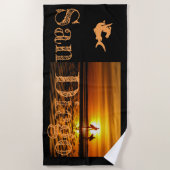 Surfen omhoog strandlaken (Voorkant)