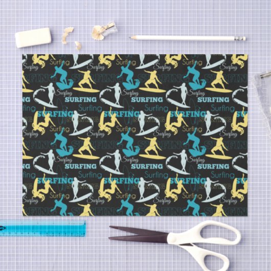 Surfen omhoog tissuepapier (Craft)