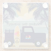 Surfen Onderzetter (Achterkant)