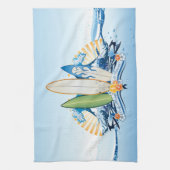 Surfen op 2 keukenhanddoeken (Verticaal)