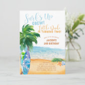 Surfen op bemanning Kleine Kerel die twee tweede v Kaart (Staand voorkant)