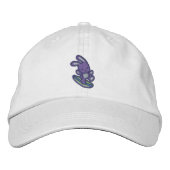 Surfen op Bunny Embroided Baseball Pet (Voorkant)