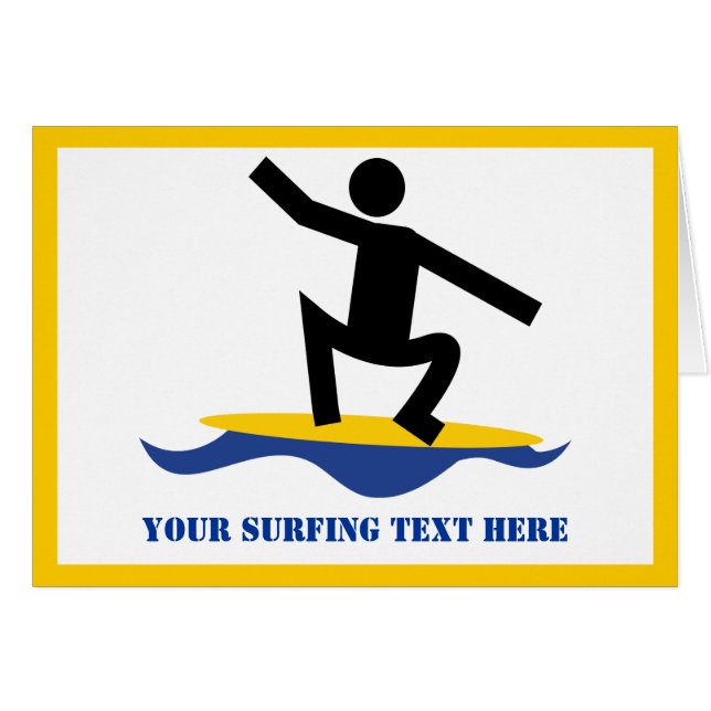 Surfen op cadeautjes, surfen op surfboardpapier (Voorkant Horizontaal)