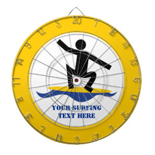 Surfen op cadeautjes, surfen op surfboardpapier dartbord
