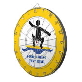Surfen op cadeautjes, surfen op surfboardpapier dartbord (Voorkant Rechts)