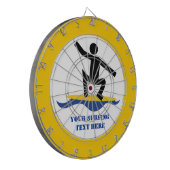 Surfen op cadeautjes, surfen op surfboardpapier dartbord (Voorkant Links)