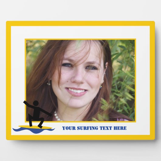 Surfen op cadeautjes, surfen op surfboardpapier fotoplaat (Voorkant)
