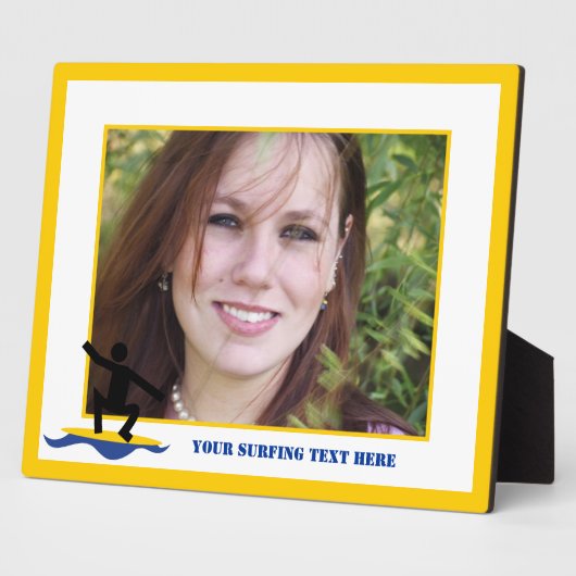 Surfen op cadeautjes, surfen op surfboardpapier fotoplaat (Zijkant)