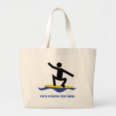 Surfen op cadeautjes, surfen op surfboardpapier grote tote bag (Voorkant)