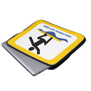 Surfen op cadeautjes, surfen op surfboardpapier laptop sleeve