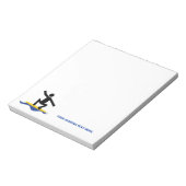 Surfen op cadeautjes, surfen op surfboardpapier notitieblok (Linkerzijde)