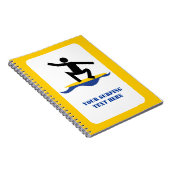 Surfen op cadeautjes, surfen op surfboardpapier notitieboek (Rechterzijde)