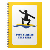 Surfen op cadeautjes, surfen op surfboardpapier notitieboek (Voorkant)
