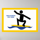 Surfen op cadeautjes, surfen op surfboardpapier poster (Voorkant)