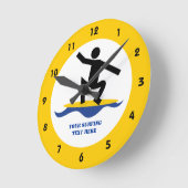 Surfen op cadeautjes, surfen op surfboardpapier ronde klok (Hoek)