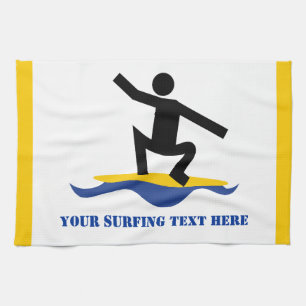 Surfen op cadeautjes, surfen op surfboardpapier theedoek