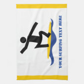 Surfen op cadeautjes, surfen op surfboardpapier theedoek (Verticaal)