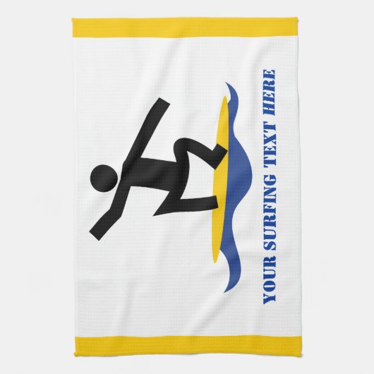 Surfen op cadeautjes, surfen op surfboardpapier theedoek (Verticaal)