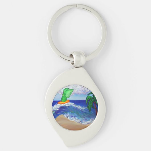 Surfen op de aangepaste Sleutelhangers Raphael Gua (Voorkant)