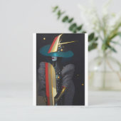 Surfen op de Astro-Heks Briefkaart (Staand voorkant)