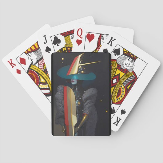 Surfen op de Astro-Witch Pokerkaarten (Achterkant)