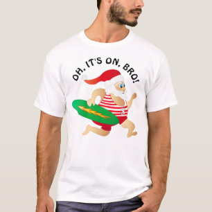 Surfen op de  badpak van de kerstman... t-shirt