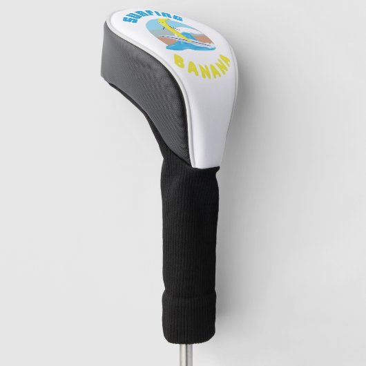 Surfen op de bananenwervel in de illustratie oceaa golfheadcover (Schuin)