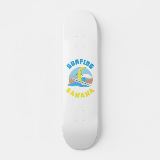 Surfen op de bananenwervel in de illustratie oceaa persoonlijk skateboard (Voorkant)