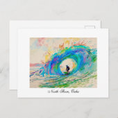 Surfen op de Barrel Briefkaart (Voorkant / Achterkant)