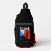 Surfen op de Big Wave Vibes Sling Bag (Voorkant)