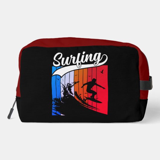 Surfen op de Big Wave Vibes Toilettasje (Achterkant)