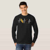 Surfen op de Engelse Speelgoed Spaniel Heartbeat D T-shirt (Voorkant volledig)