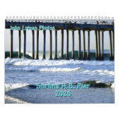 Surfen op de Huntington Beach Pier 2026 Kalender (Hoes)