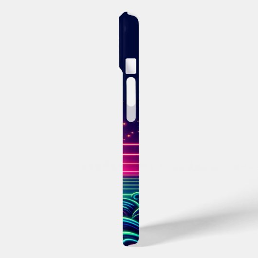Surfen op de Neon Sunset Case-Mate iPhone Case (Achterkant / Links)
