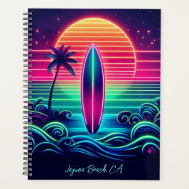 Surfen op de Neon Sunset Planner