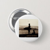 surfen op de pauze ronde button 5,7 cm (Voorkant /achterkant)