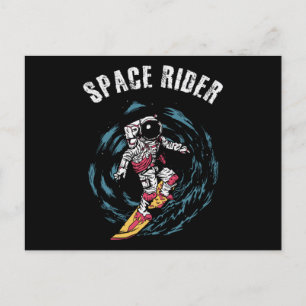 Surfen op de ruimtevaart briefkaart