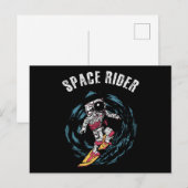 Surfen op de ruimtevaart briefkaart (Voorkant / Achterkant)