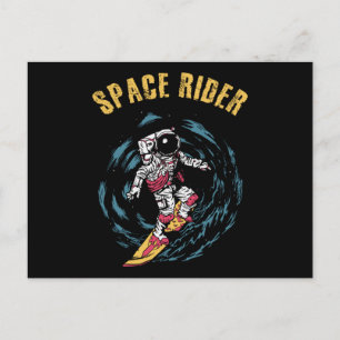 Surfen op de ruimtevaart briefkaart
