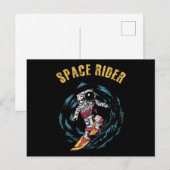 Surfen op de ruimtevaart briefkaart (Voorkant / Achterkant)