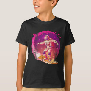 Surfen op de ruimtevaart Surfer Idea Astronaut T-shirt