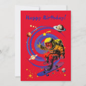 Surfen op de vortex Birthday Kaart (Voorkant)