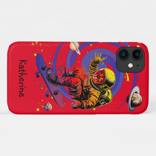 Surfen op de vortex custom Case-Mate iPhone case (Achterkant (horizontaal))