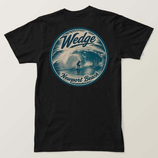Surfen op de Wedge - T-shirt (mannen) Tri-Blend T- (Design achterkant)
