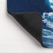 Surfen op een groene surfplank muismat (Hoek)